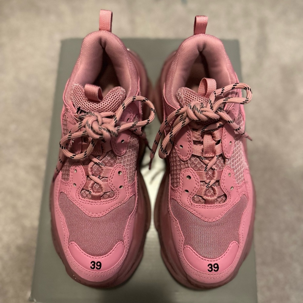Balenciaga triple S sneaker size 9 in light pink
